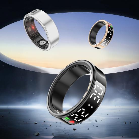 Bague avec écran LED