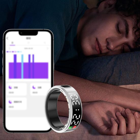 Bague avec écran LED